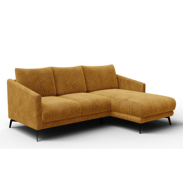 Ecksofa 3-Sitzer rechts VILT, safran