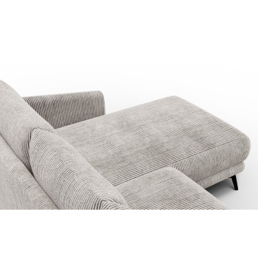 Ecksofa 3-Sitzer rechts VILT, perlweiß