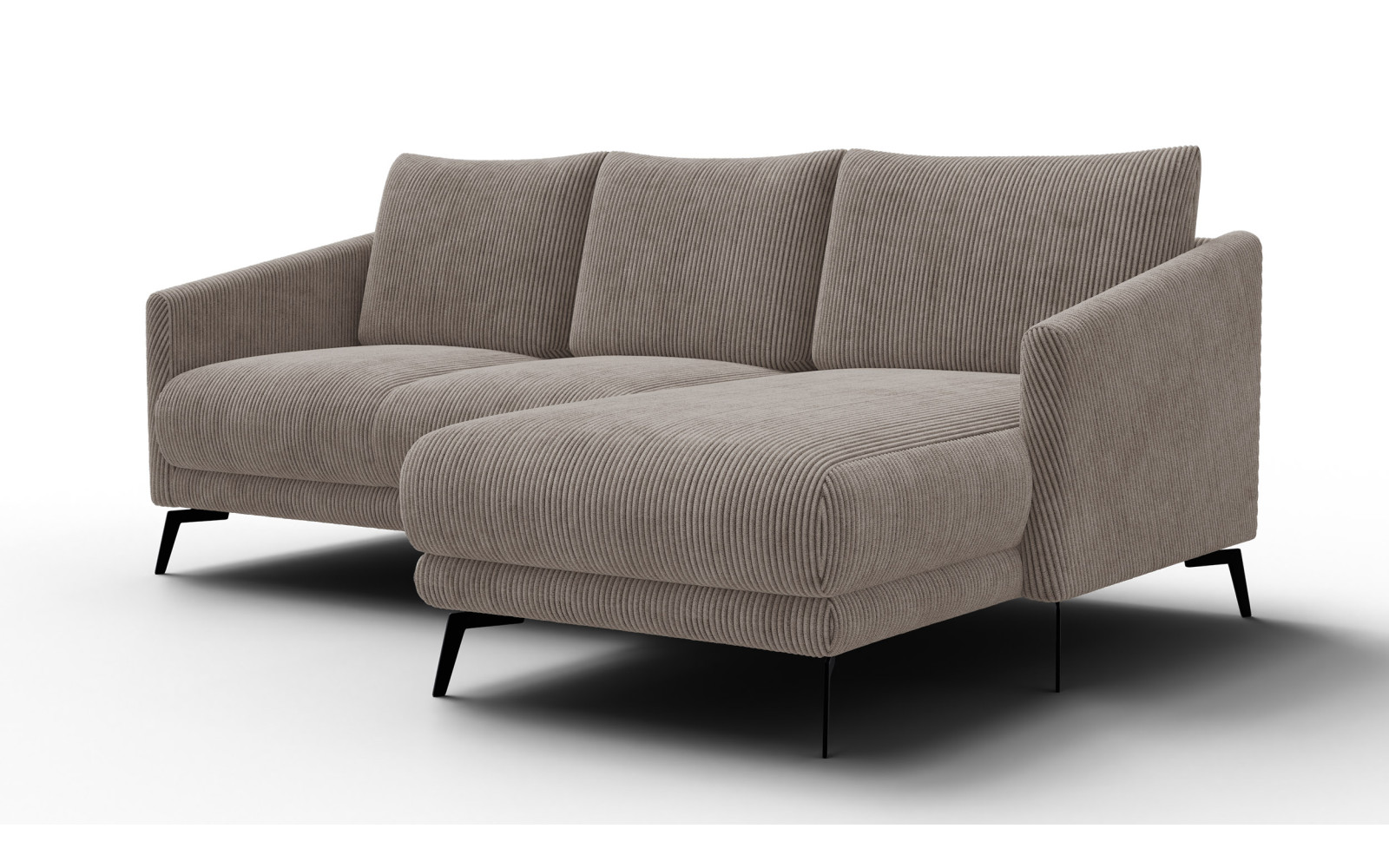 Ecksofa 3-Sitzer rechts VILT, taupe