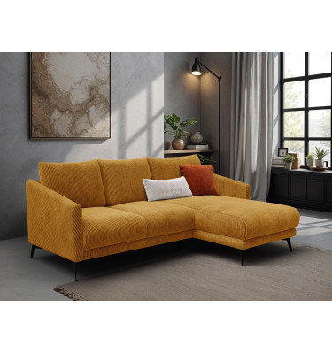 Ecksofa 3-Sitzer rechts VILT, safran
