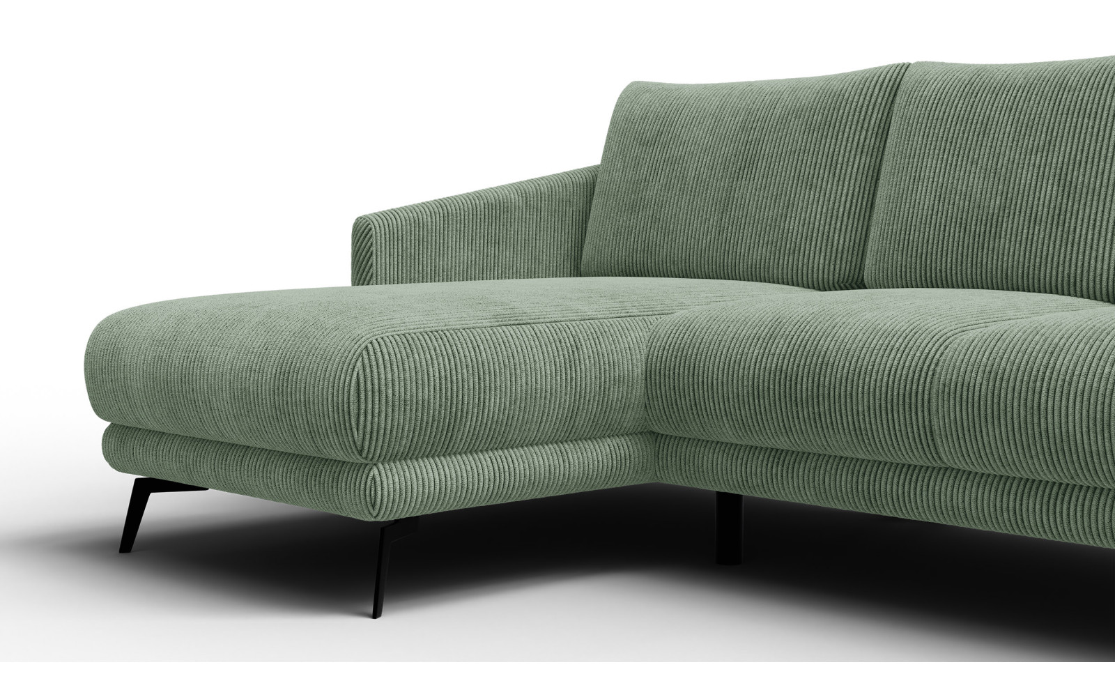 Ecksofa 3-Sitzer links VILT, mint