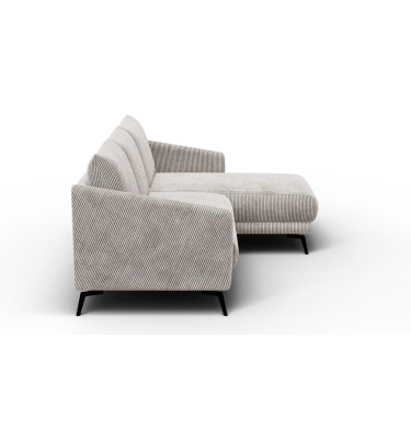 Ecksofa 3-Sitzer rechts VILT, perlweiß