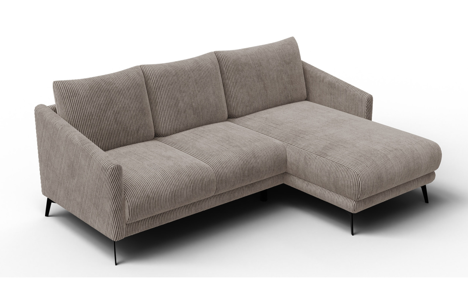 Ecksofa 3-Sitzer rechts VILT, taupe
