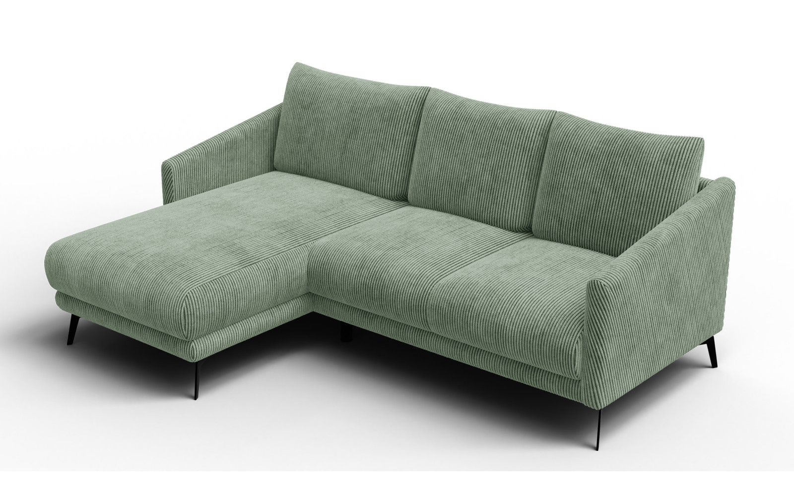 Ecksofa 3-Sitzer links VILT, mint