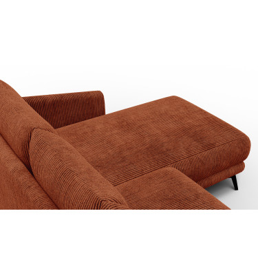 Ecksofa 3-Sitzer rechts VILT, orange