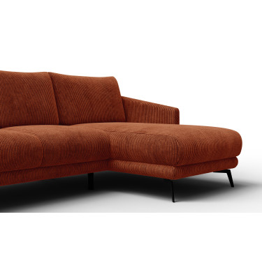 Ecksofa 3-Sitzer rechts VILT, orange