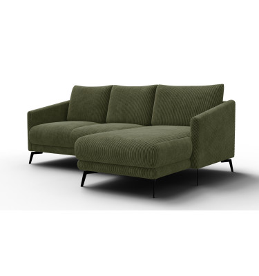 Ecksofa 3-Sitzer rechts VILT, olive