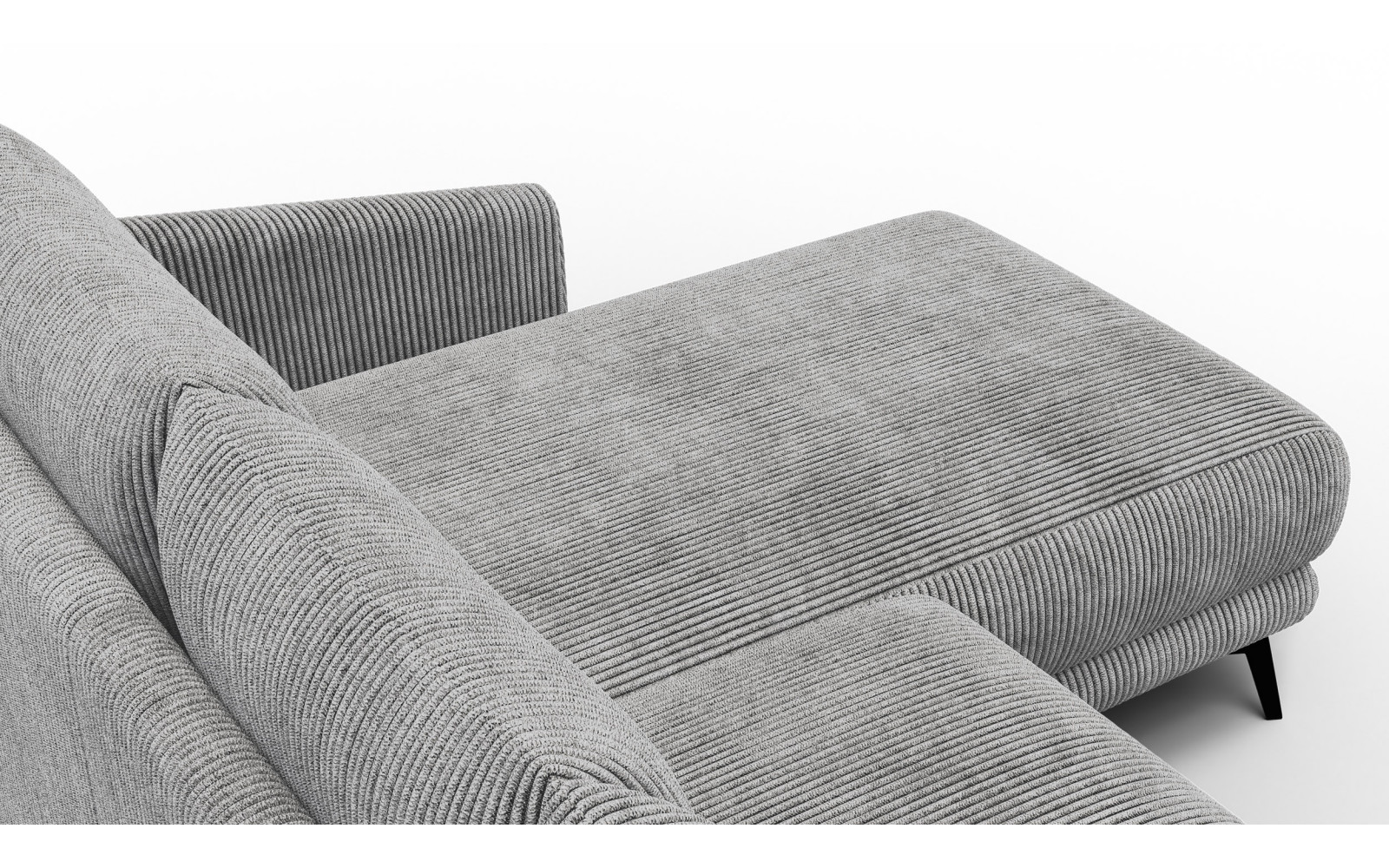 Ecksofa 3-Sitzer rechts VILT, hellgrau