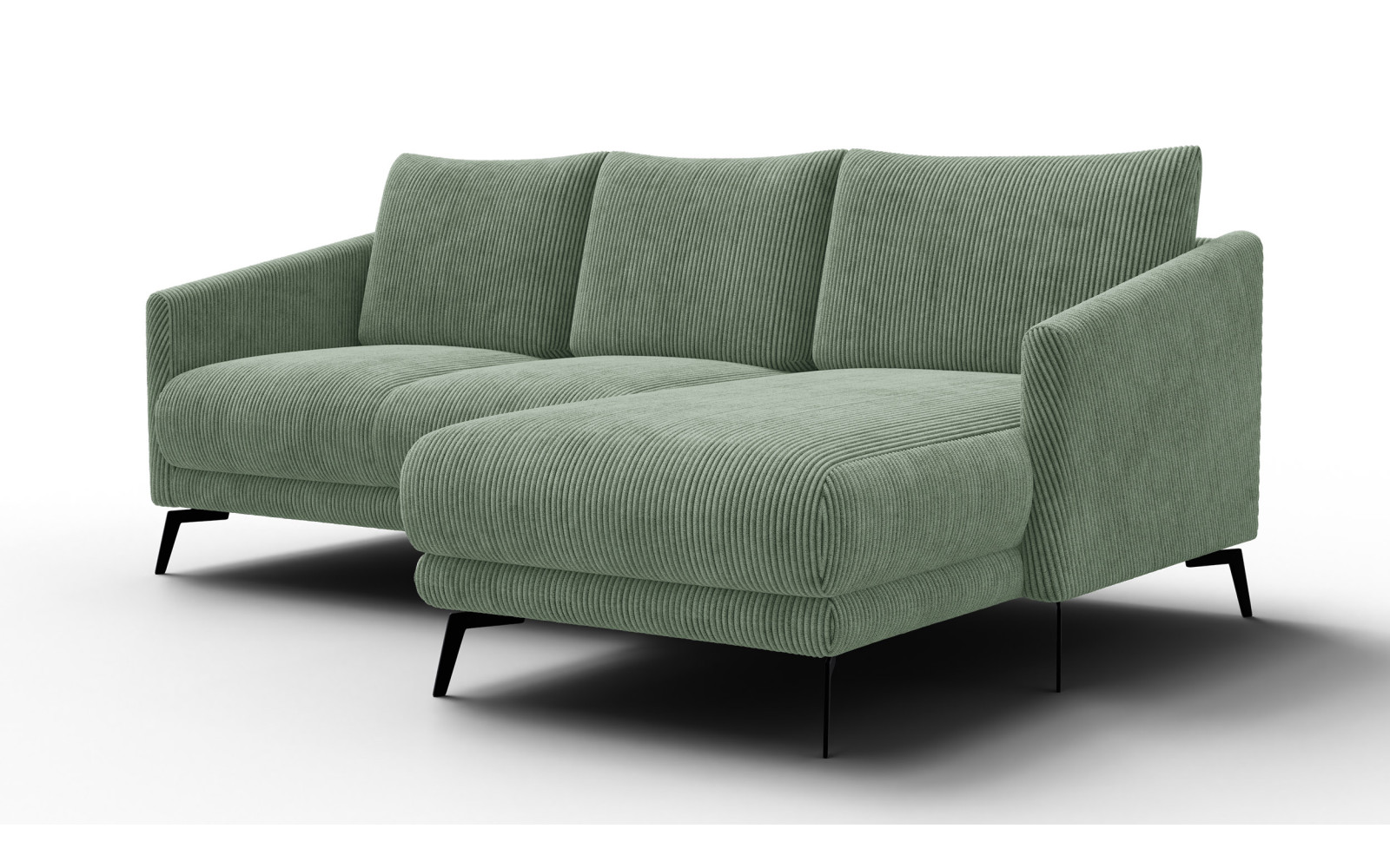 Ecksofa 3-Sitzer rechts VILT, mint