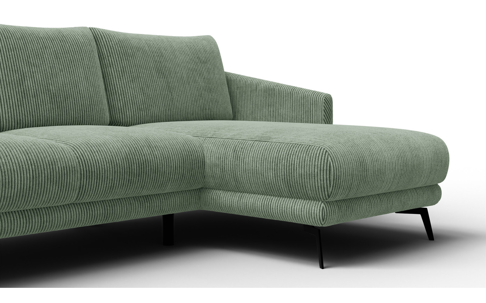 Ecksofa 3-Sitzer rechts VILT, mint