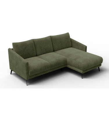 Ecksofa 3-Sitzer rechts VILT, olive
