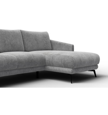 Ecksofa 3-Sitzer rechts VILT, hellgrau