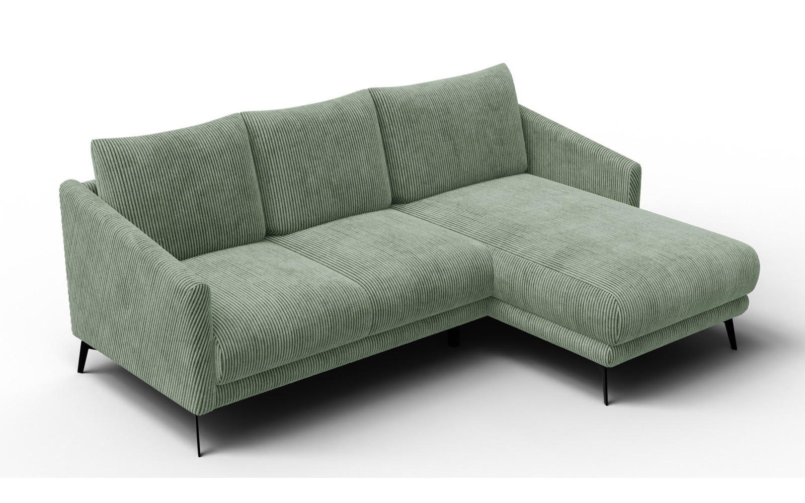 Ecksofa 3-Sitzer rechts VILT, mint