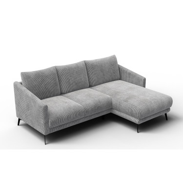 Ecksofa 3-Sitzer rechts VILT, hellgrau