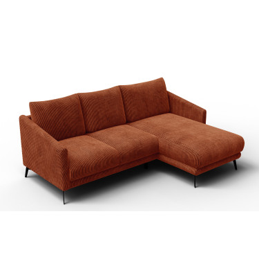 Ecksofa 3-Sitzer rechts VILT, orange