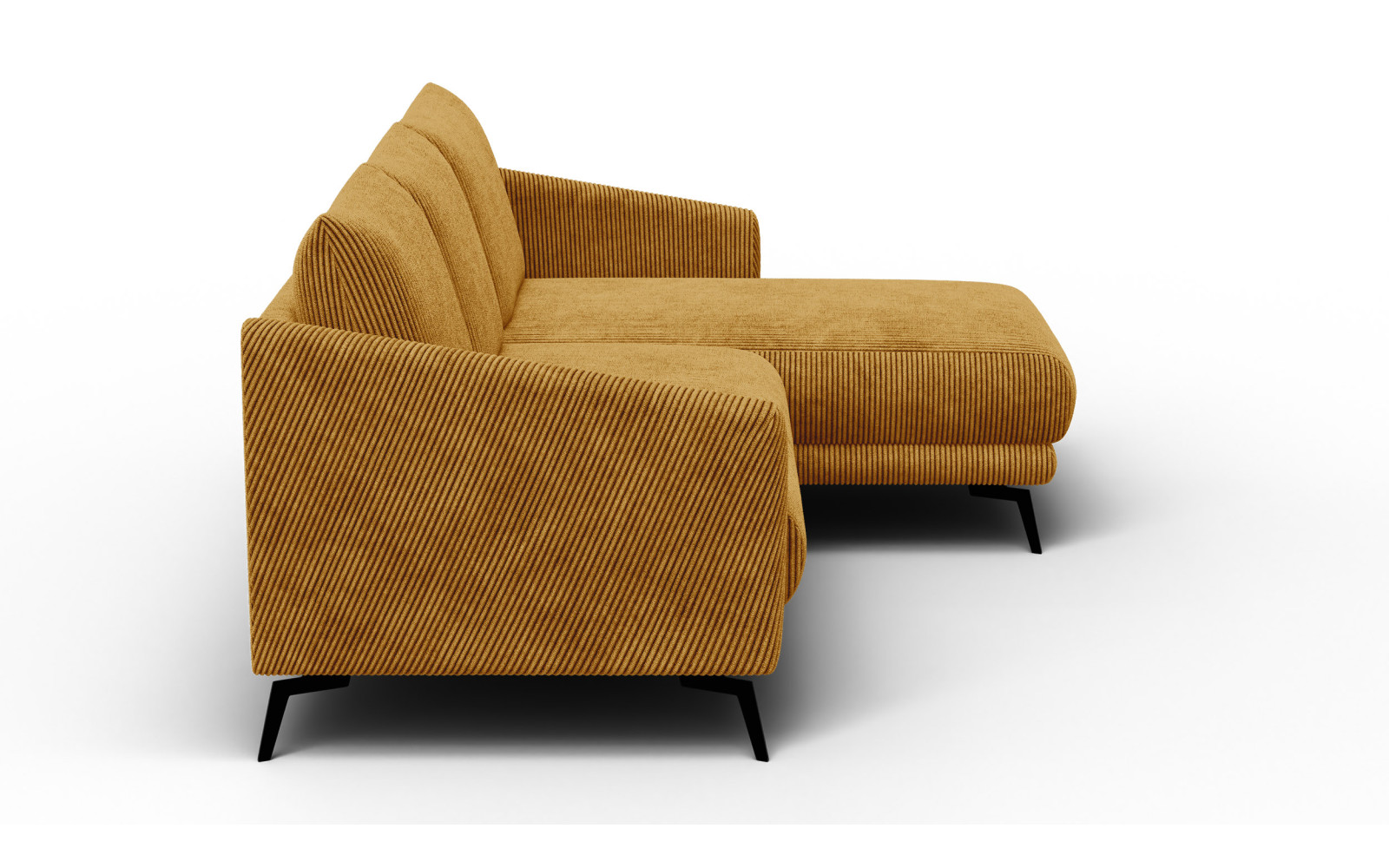 Ecksofa 3-Sitzer rechts VILT, safran