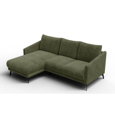 Ecksofa 3-Sitzer links VILT, olive
