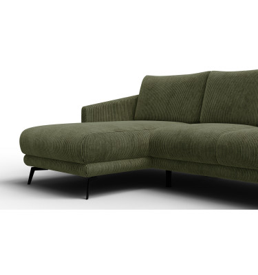 Ecksofa 3-Sitzer links VILT, olive