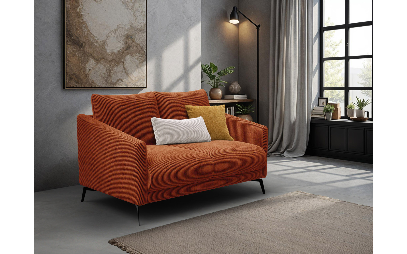 Sofa 2-Sitzer VILT, orange