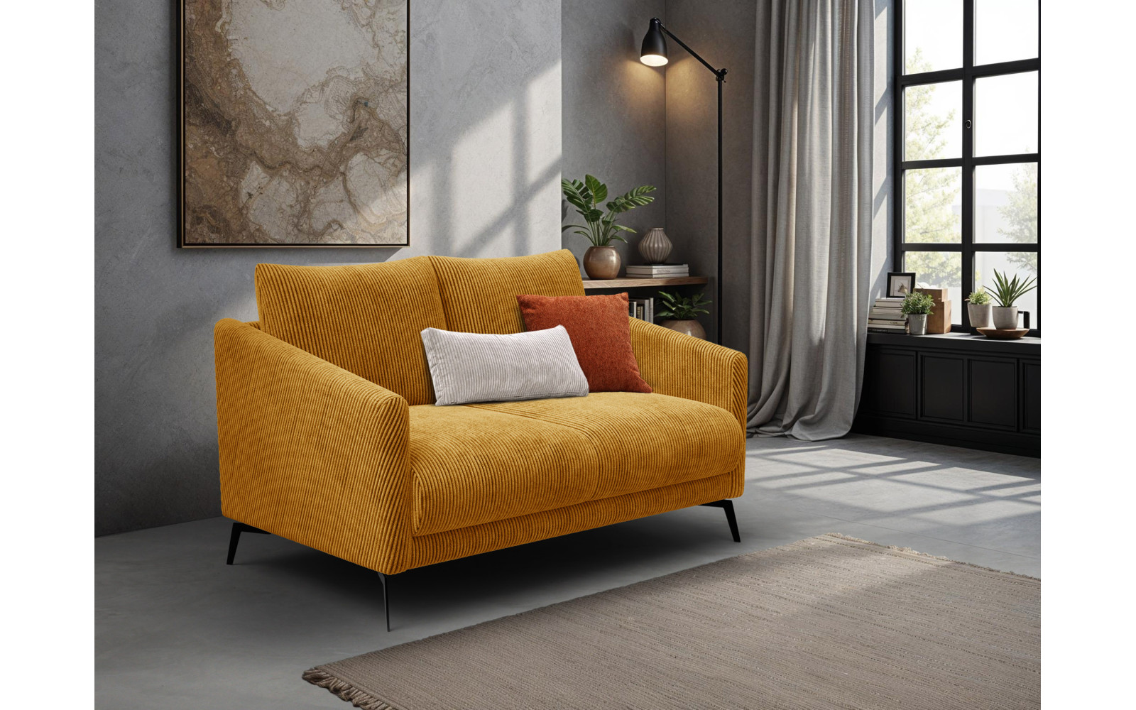 Sofa 2-Sitzer VILT, safran