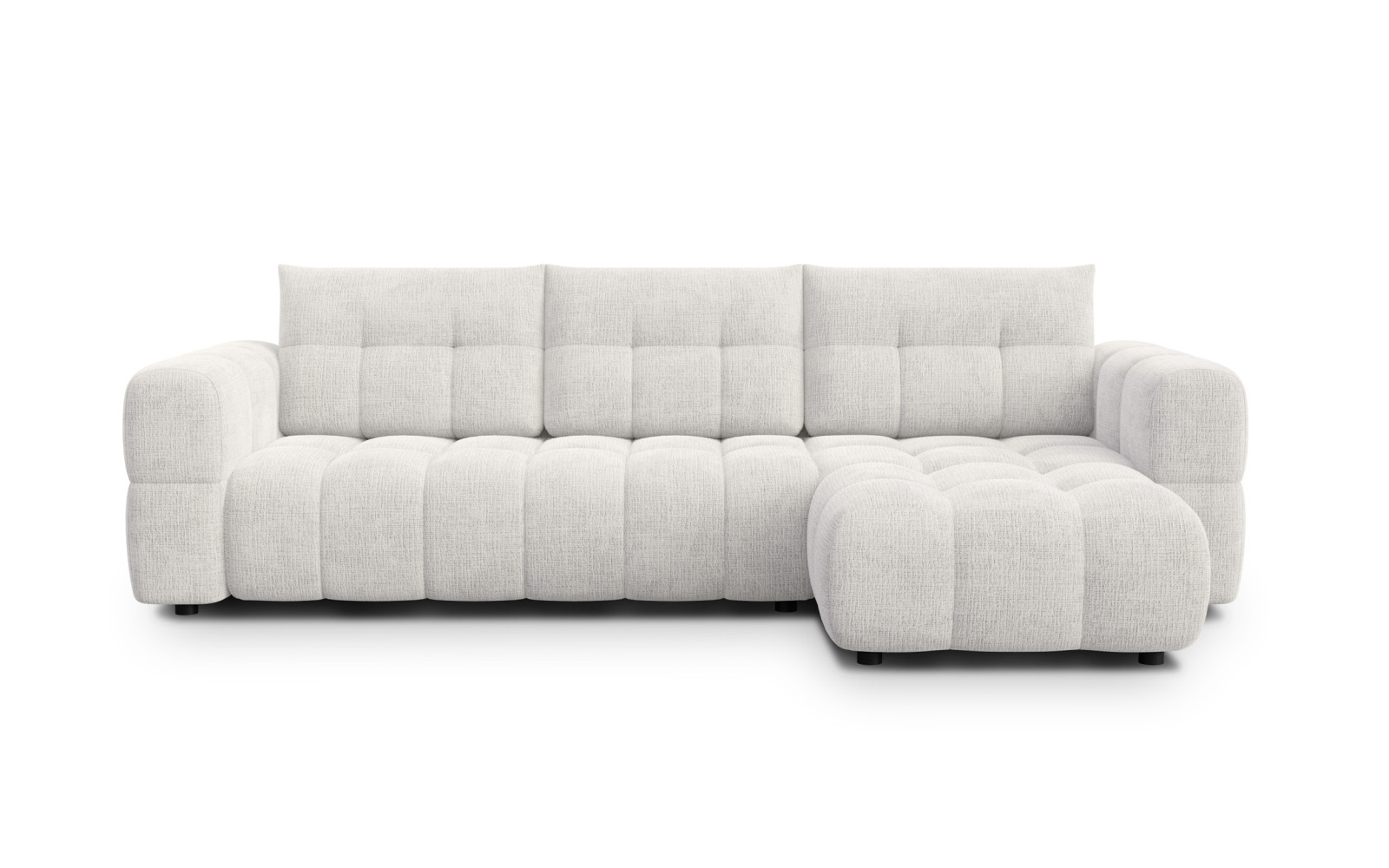CLOUDI Ecksofa 4-Sitzer rechts, creme