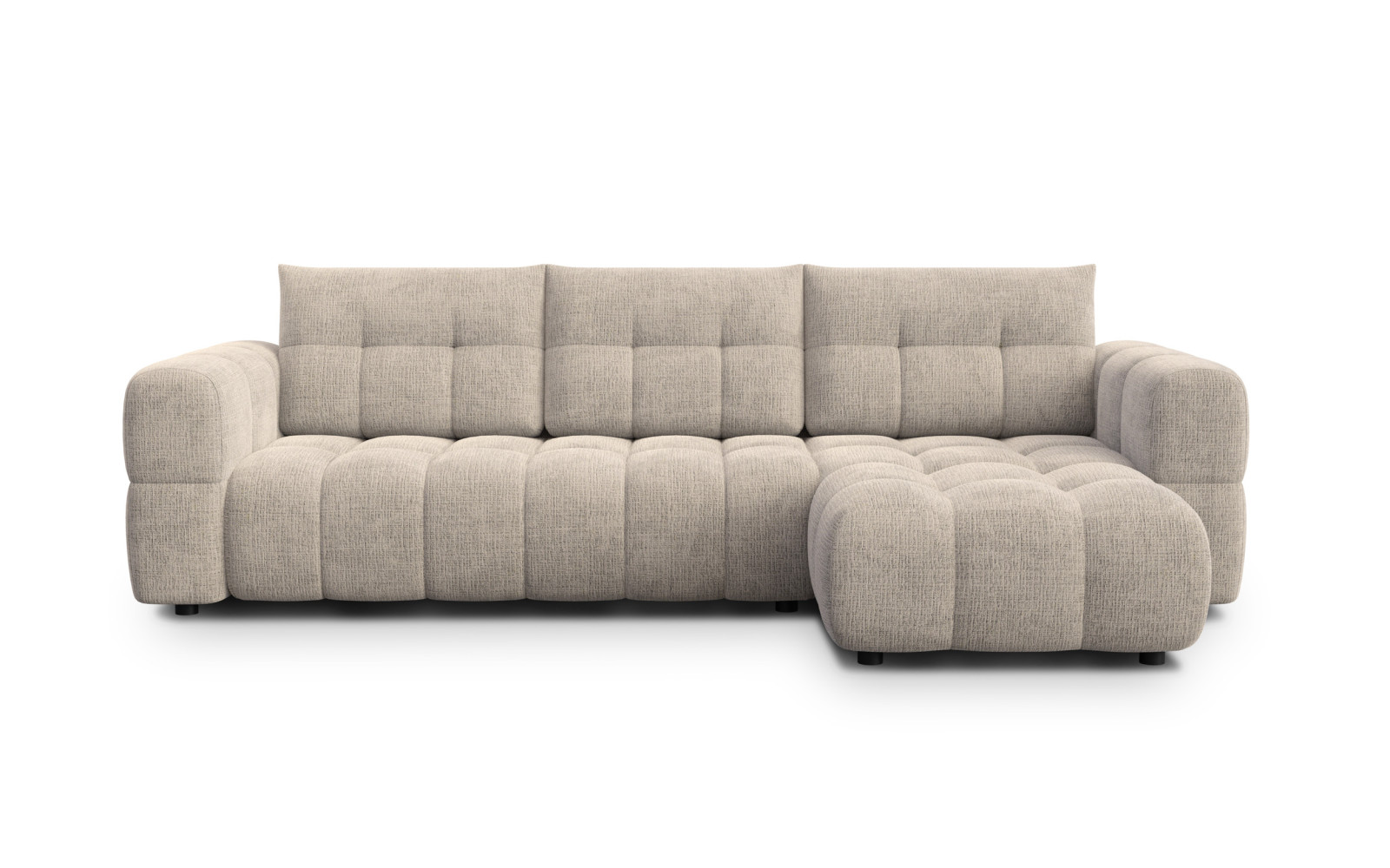 CLOUDI Ecksofa 4-Sitzer rechts, beige
