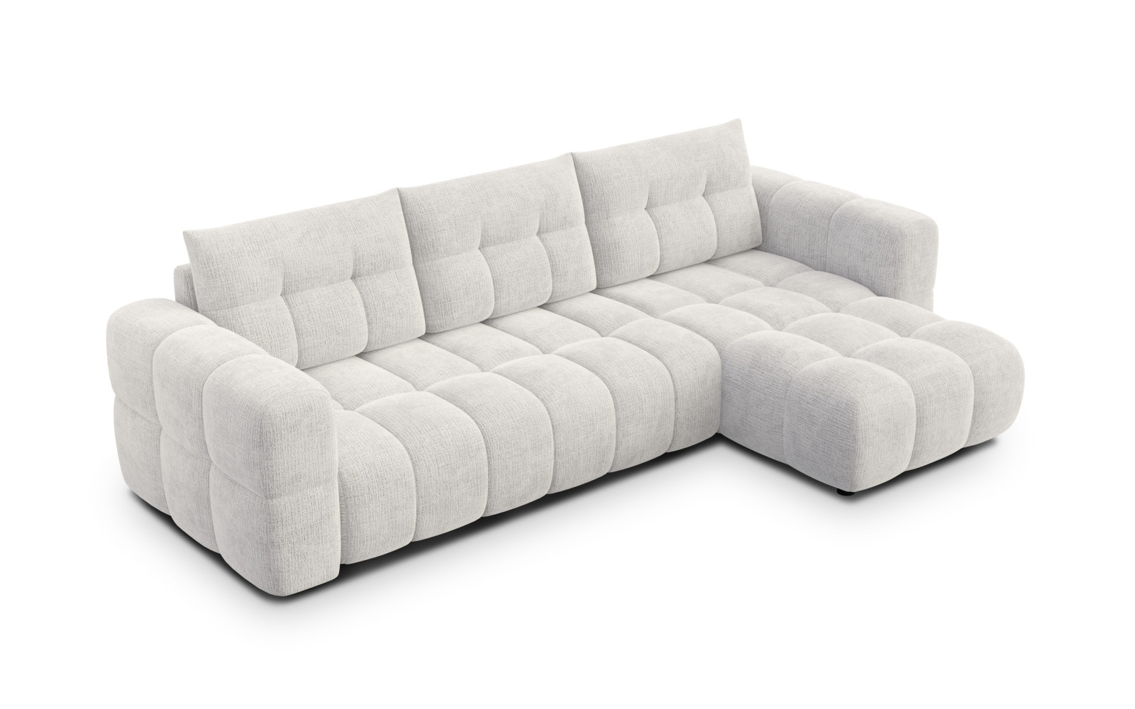 CLOUDI Ecksofa 4-Sitzer rechts, creme