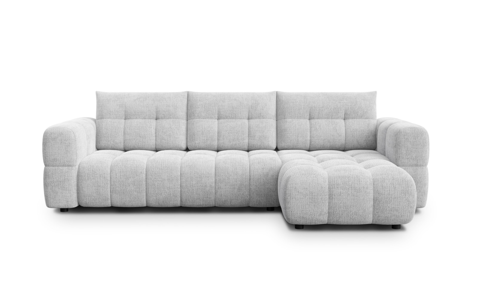 CLOUDI Ecksofa 4-Sitzer rechts, hellgrau