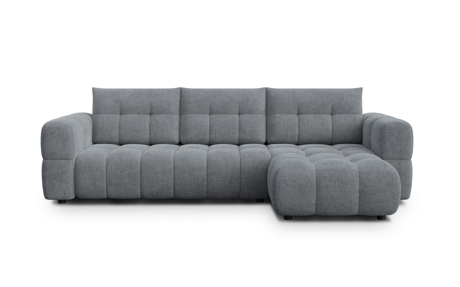 CLOUDI Ecksofa 4-Sitzer rechts, dunkelgrau