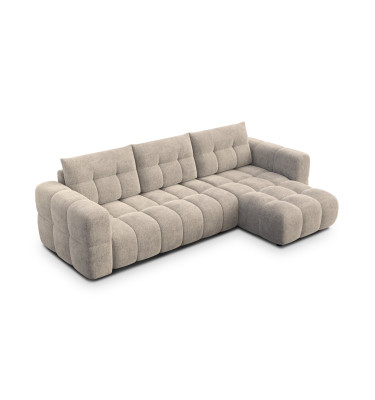 CLOUDI Ecksofa 4-Sitzer rechts, beige
