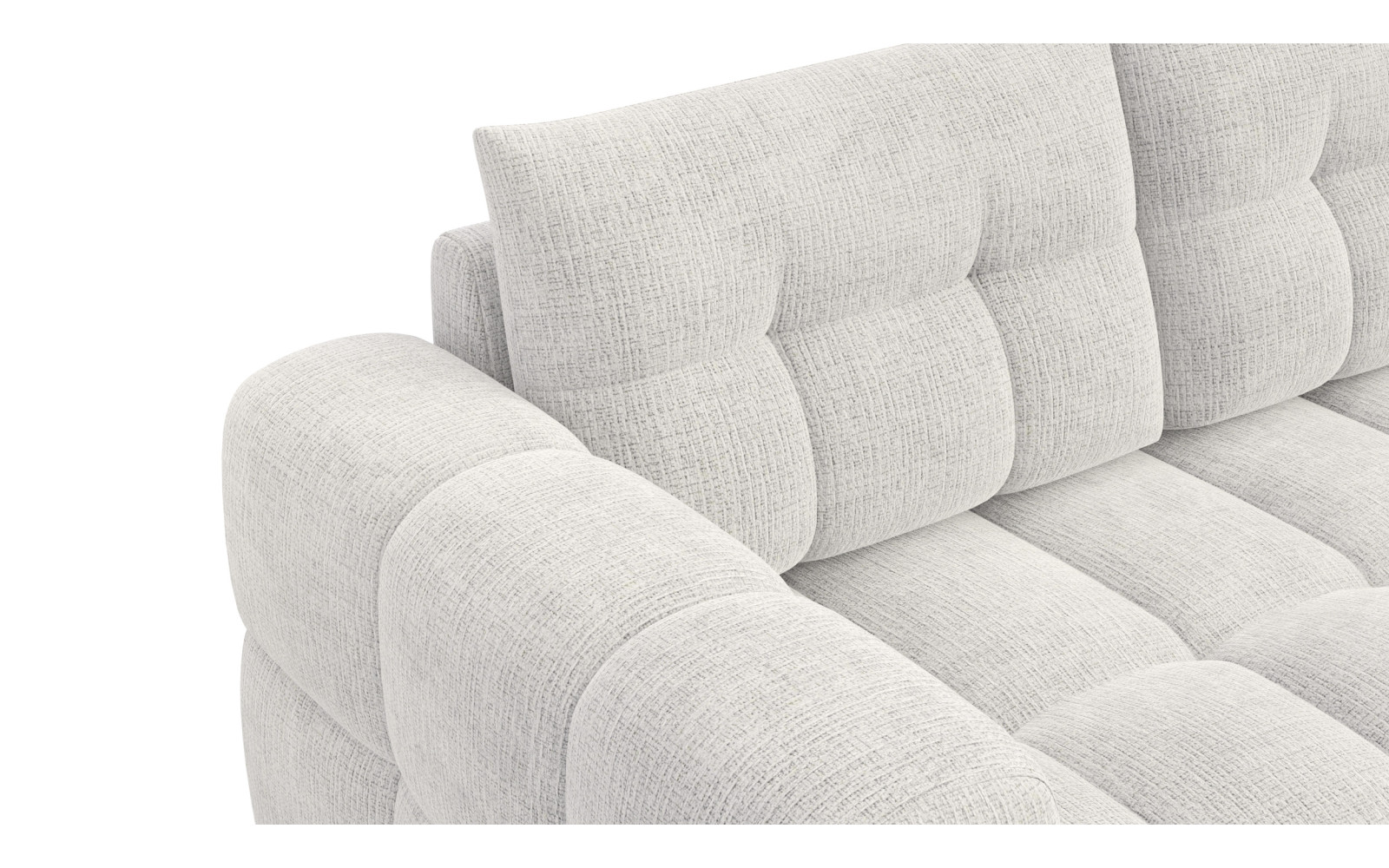 CLOUDI Ecksofa 4-Sitzer rechts, creme