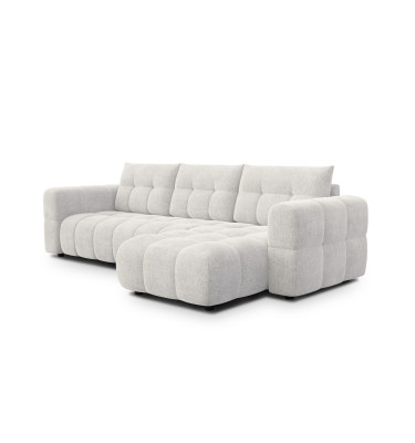 CLOUDI Ecksofa 4-Sitzer rechts, creme