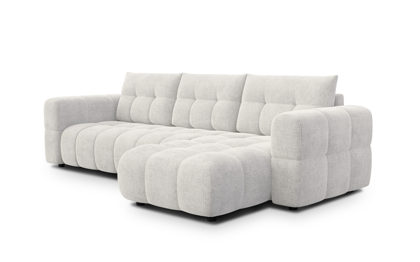 CLOUDI Ecksofa 4-Sitzer rechts, creme