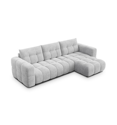 CLOUDI Ecksofa 4-Sitzer rechts, hellgrau