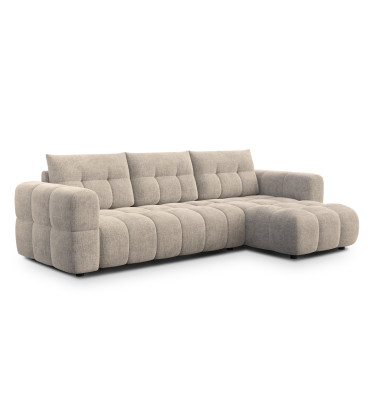 CLOUDI Ecksofa 4-Sitzer rechts, beige