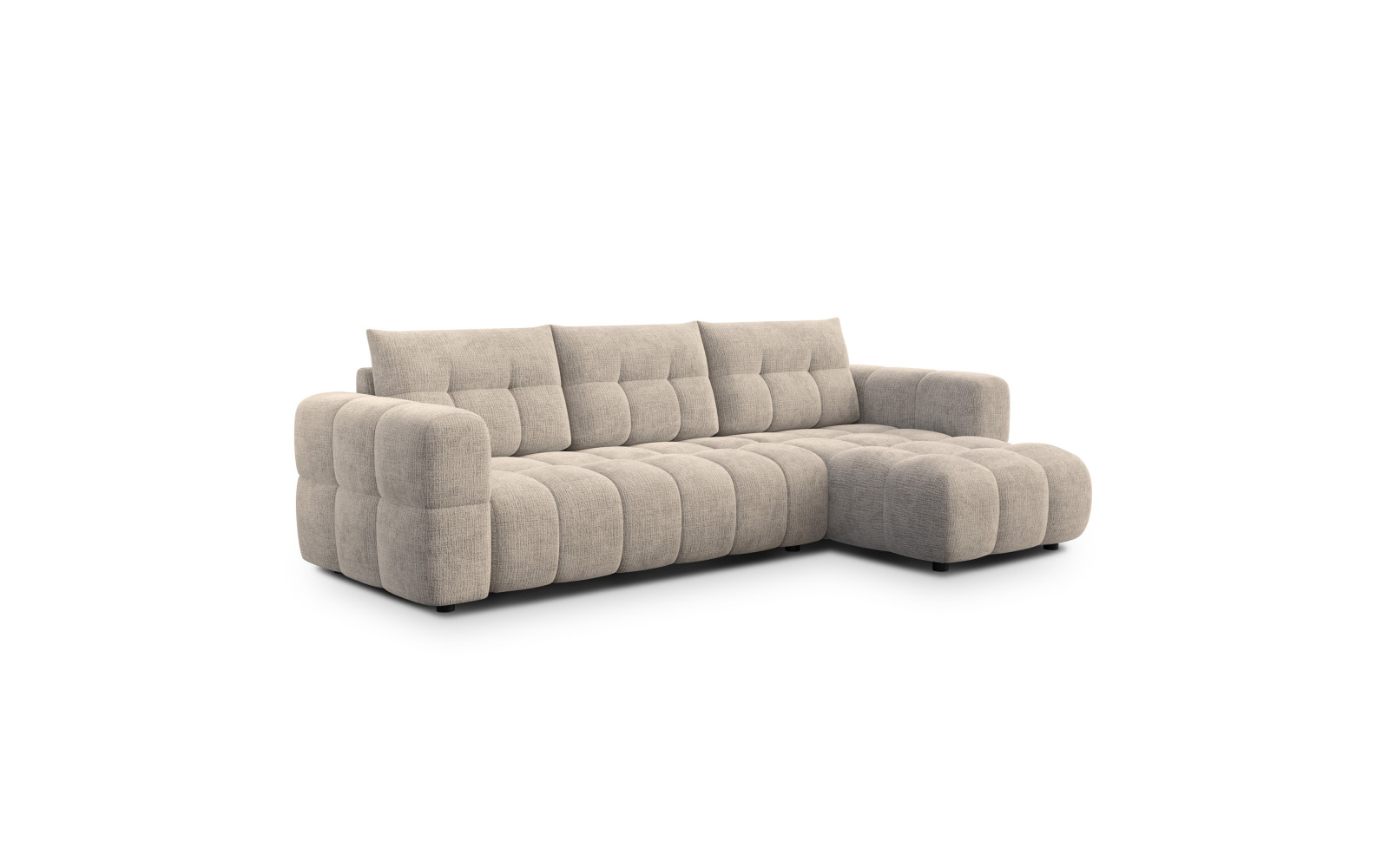 CLOUDI Ecksofa 4-Sitzer rechts, beige