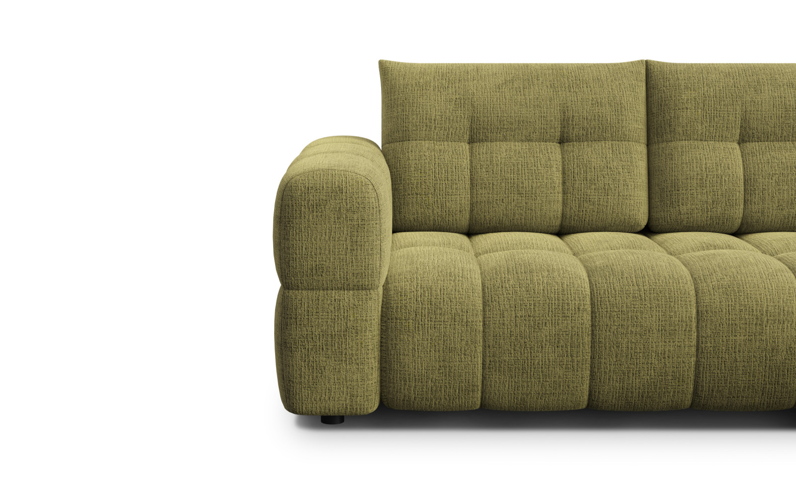 CLOUDI Ecksofa 4-Sitzer rechts, olivgrün