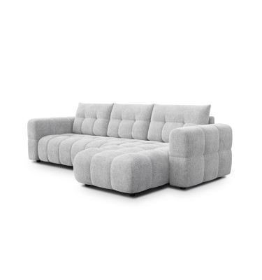 CLOUDI Ecksofa 4-Sitzer rechts, hellgrau