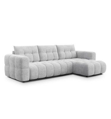 CLOUDI Ecksofa 4-Sitzer rechts, hellgrau