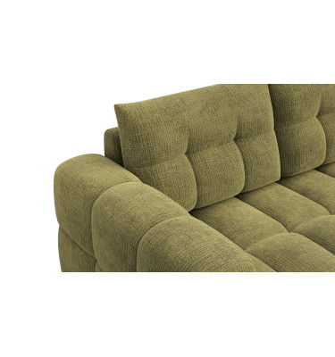 CLOUDI Ecksofa 4-Sitzer rechts, olivgrün