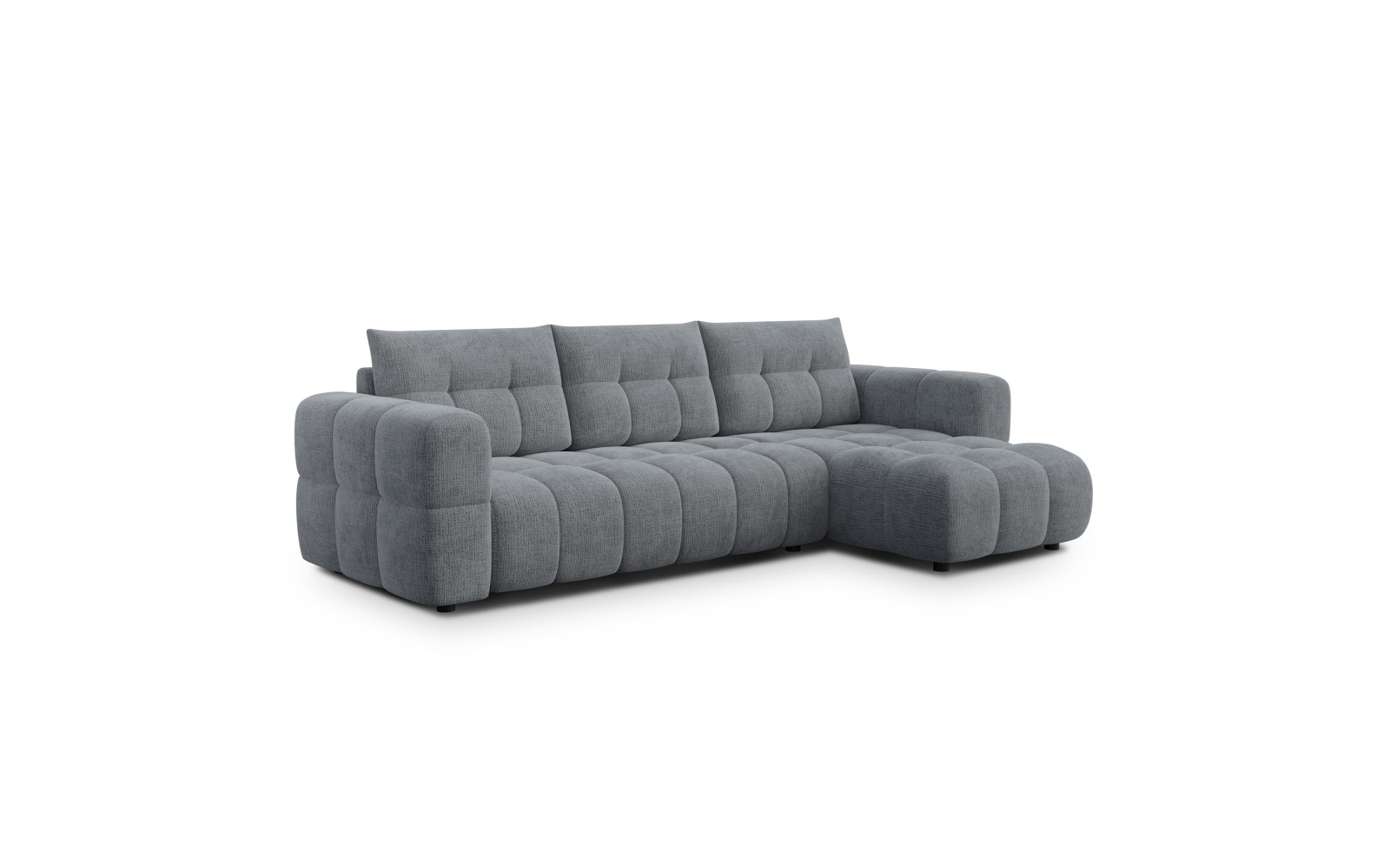 CLOUDI Ecksofa 4-Sitzer rechts, dunkelgrau