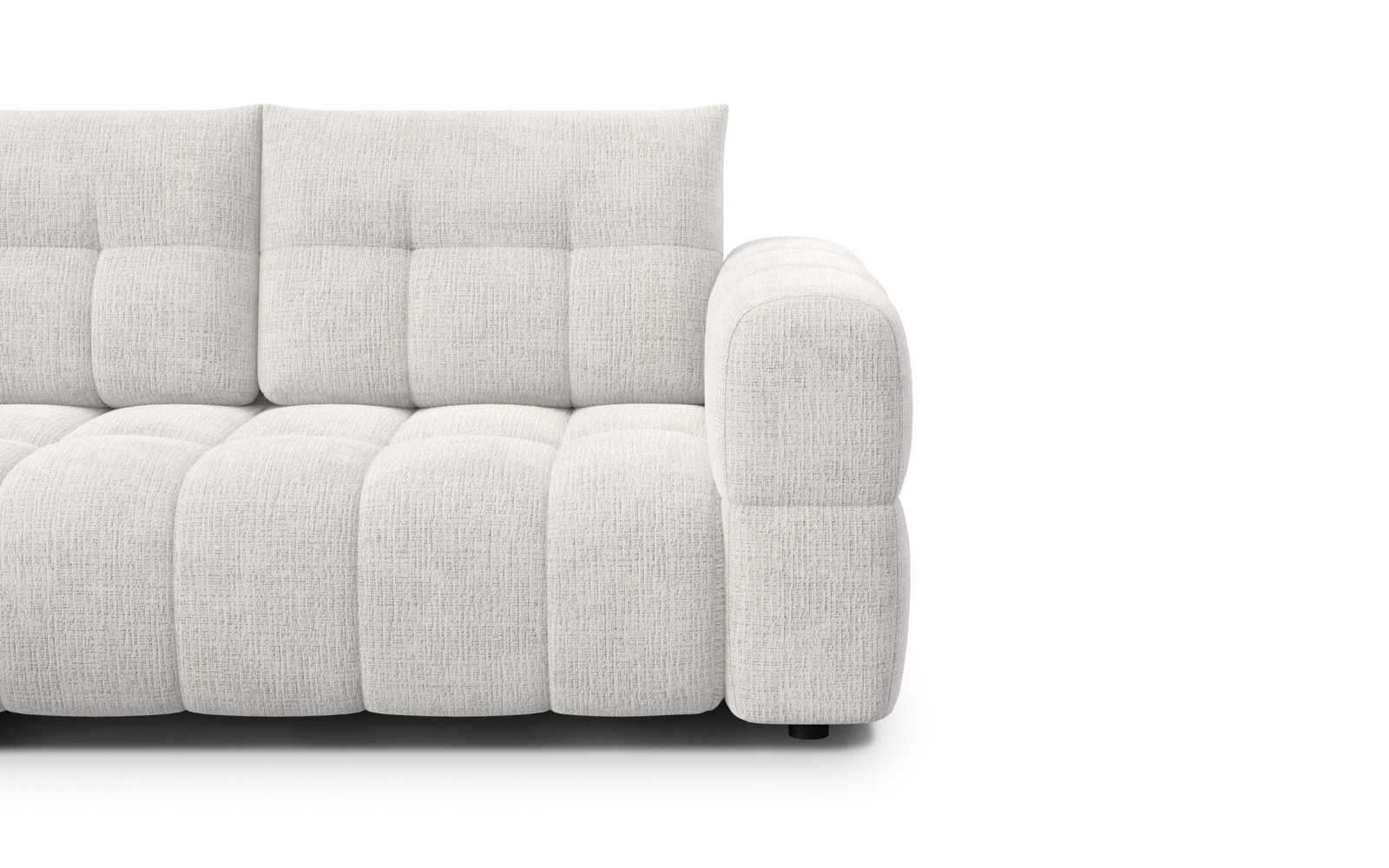 CLOUDI Ecksofa 4-Sitzer links, creme