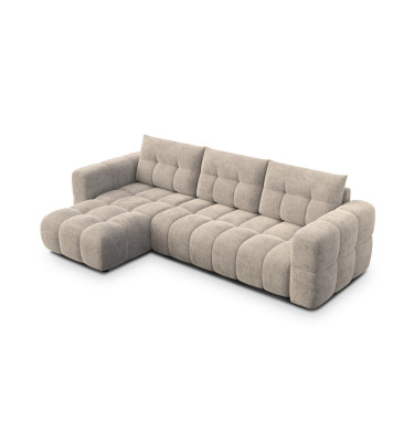CLOUDI Ecksofa 4-Sitzer links, beige