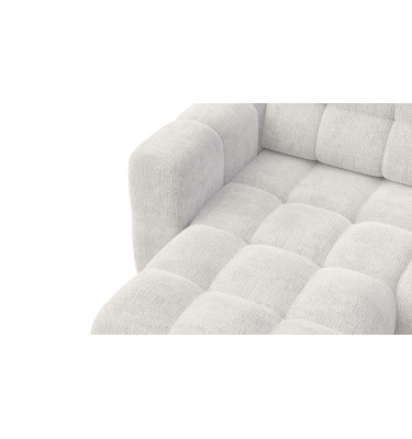 CLOUDI Ecksofa 4-Sitzer links, creme