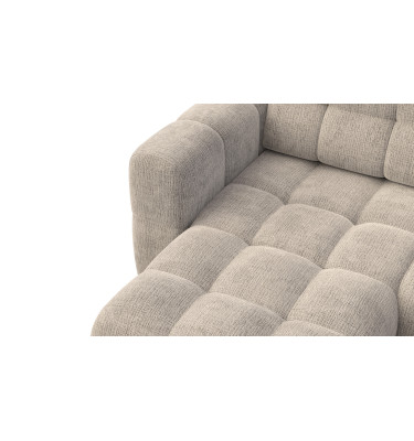 CLOUDI Ecksofa 4-Sitzer links, beige