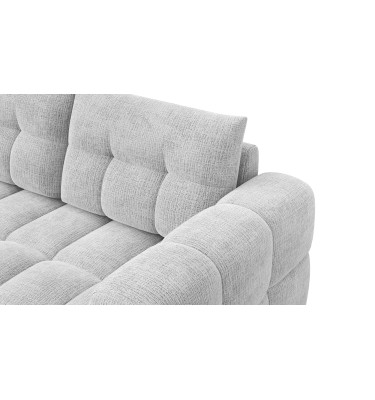 CLOUDI Ecksofa 4-Sitzer links, hellgrau