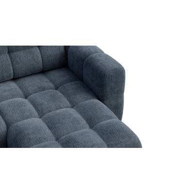 CLOUDI Ecksofa 4-Sitzer rechts, marineblau