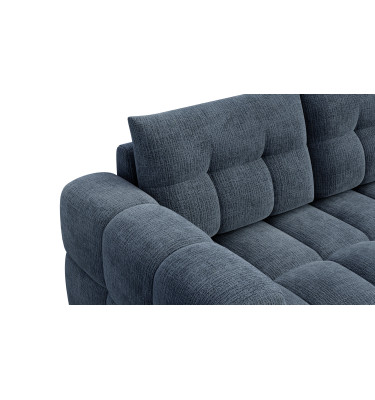 CLOUDI Ecksofa 4-Sitzer rechts, marineblau