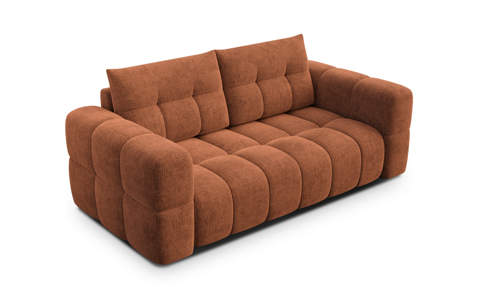 CLOUDI 2,5-Sitzer-Sofa, rostrot