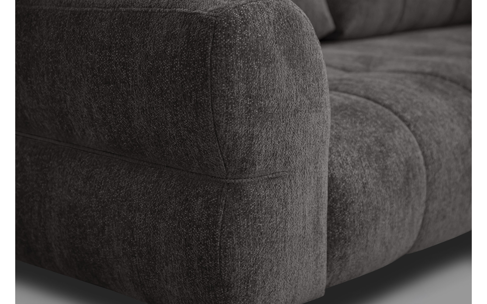 Sofa 2,5-Sitzer SALVINI, dunkelgrau